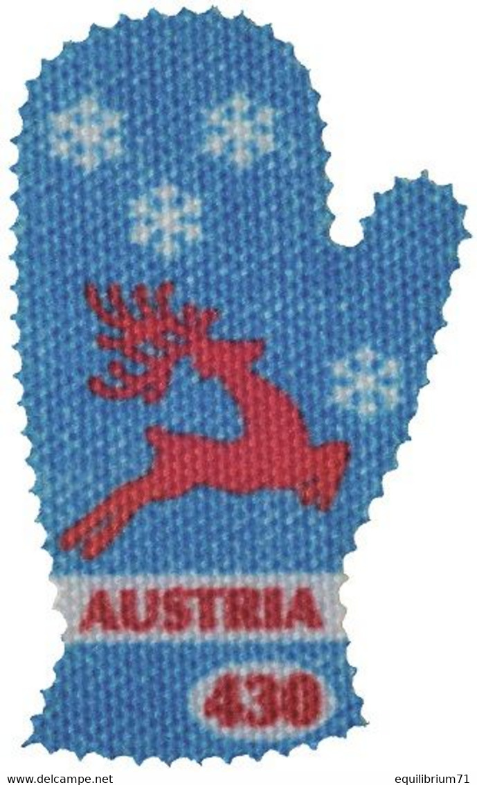 Autriche** - Timbre/Zegel/Briefmark - Moufle / Want / Fäustling / Mitten - Tirage Limité / Beperkte Emissie - Ungebraucht