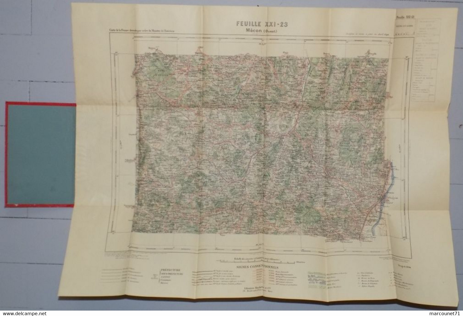 ANCIEN PLAN DE MACON OUEST 1894 LIBRAIRIE HACHETTE MINISTÈRE DE L’INTÉRIEUR - Europe