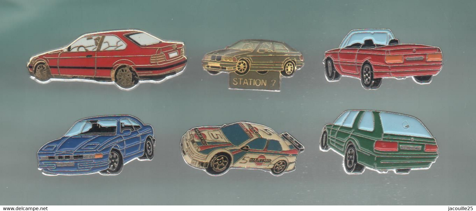 PINS PIN'S AUTO 750 BMW AUTOMOBILE AUTO JOURNAL STATION 7 MARSEILLE SERIE 3  LOT 6 PINS DONT 1 AB ARTHUS - BMW