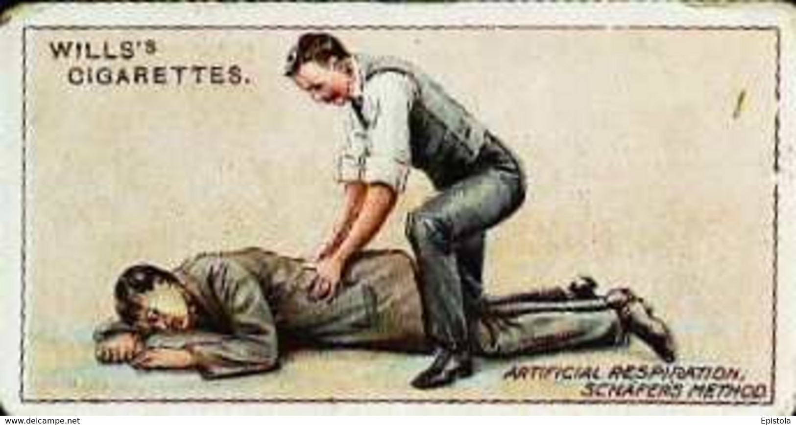 ►  N°25 FIRST AID Image Chromo WILL'S CIGARETTE Imperial Tobacco - Wills