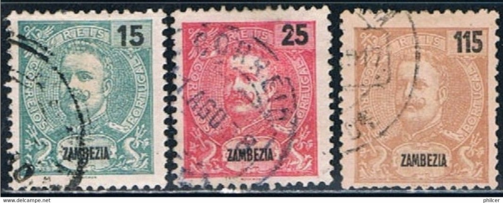 Zambézia, 1903, # 46/7, 51, Used - Zambezia