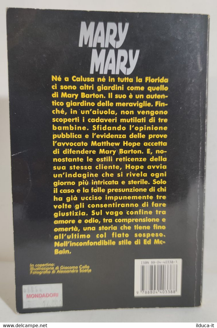 I102211 Ed McBain - Mary Mary - Oscar Mondadori 1995 (I Edizione) - Policíacos Y Suspenso