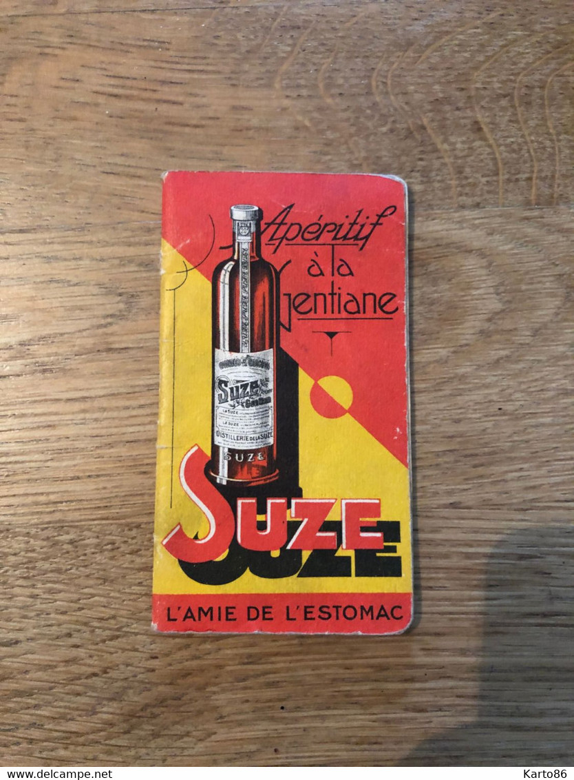 Petit Calendrier Ancien Publicitaire 1937 * SUZE A Péritif à La Gentiane * Calendar Almanach Illustré Suze Alcool - Petit Format : 1921-40