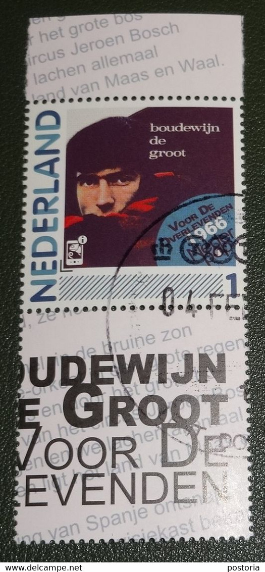 Nederland - NVPH - 2791-Ab6 - Neder Pop - 2011 - Persoonlijke Gebruikt - Boudewijn De Groot - Tab Onder En Boven - Personalisierte Briefmarken