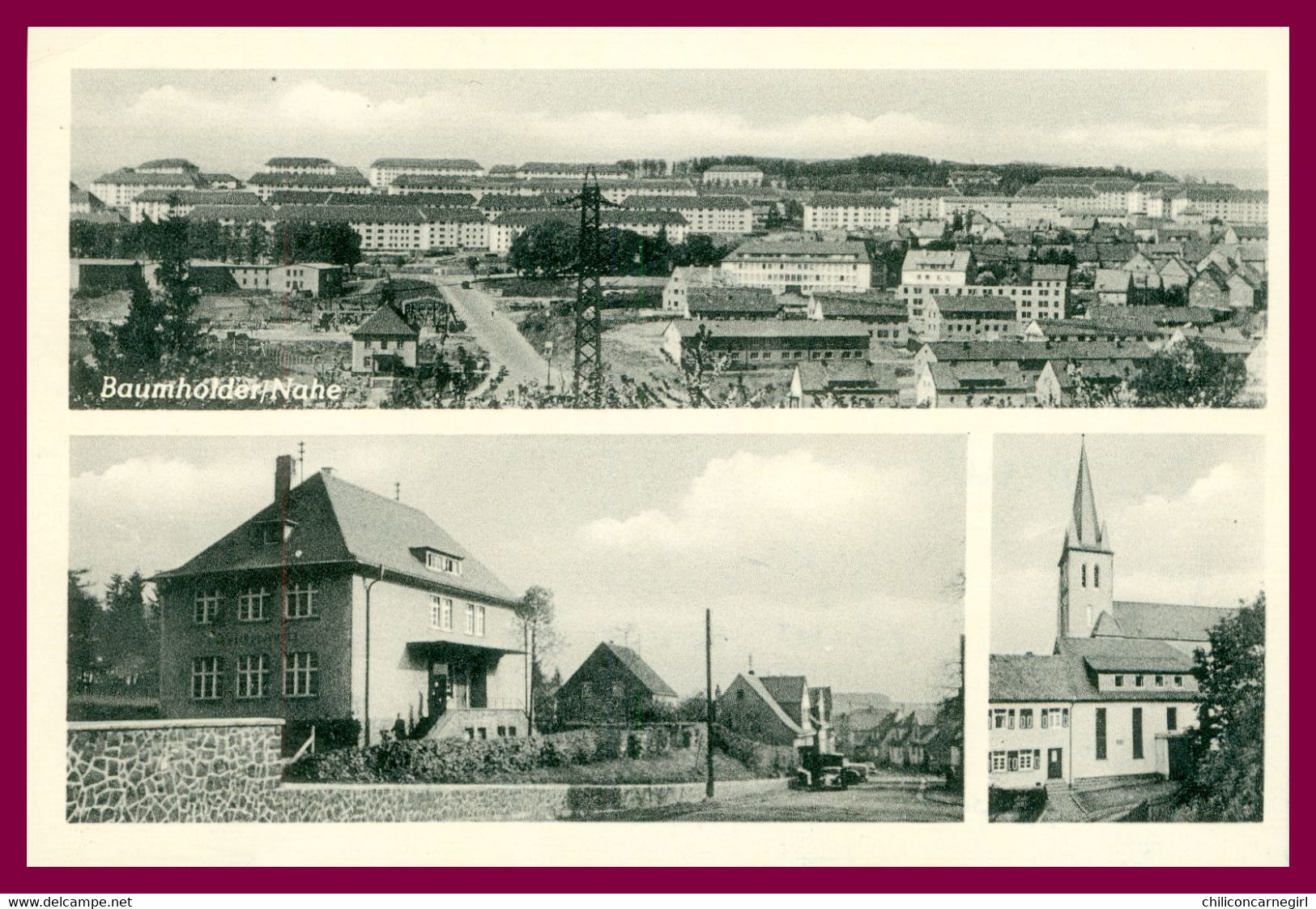 BAUMHOLDER Nahe - Katholische Kirche - 3 Vues - Verlag FRITZ DECKER - 1954 - Birkenfeld (Nahe)