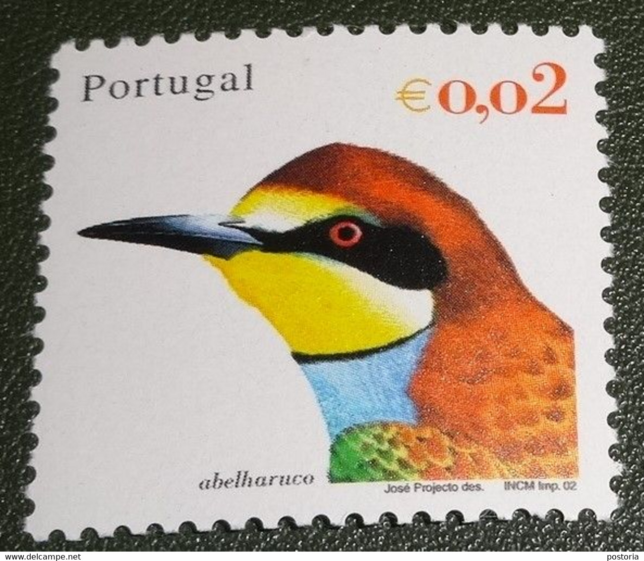 Portugal - 2002 - Xxxx - Gestempeld - Cancelled - 2 X Vogels - Peto Verde - Abelharuco - Oblitérés