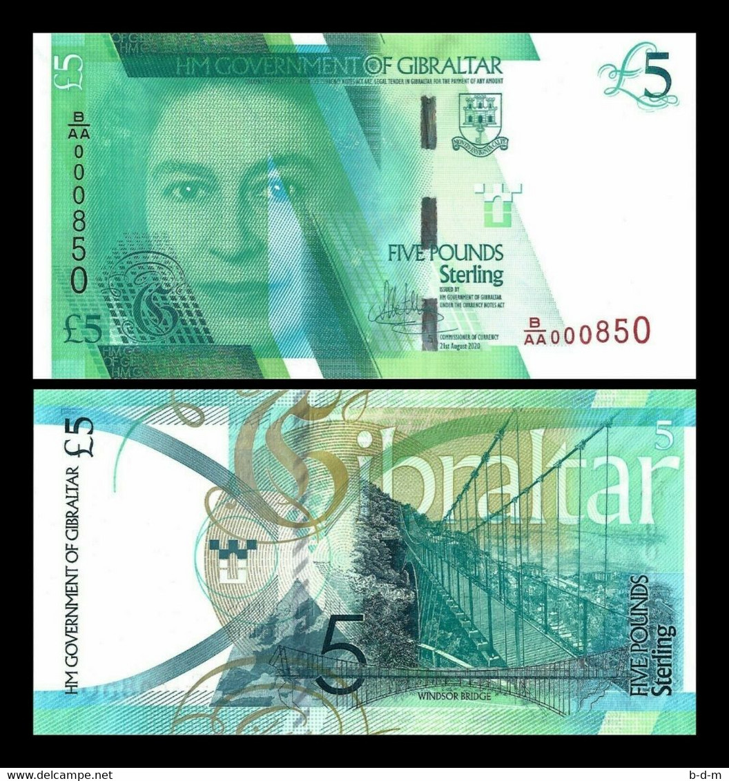 Gibraltar 5 Pounds 2020 (2021) Pick New Design SC UNC - Gibilterra