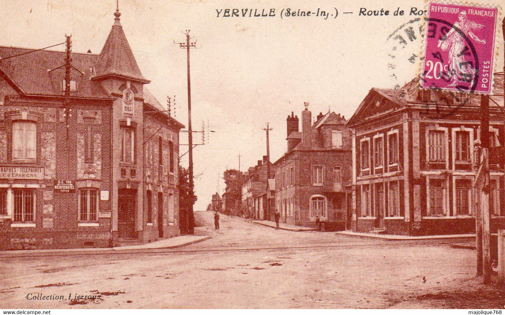 Cpa De  Yerville - Route De Rouen - - Yerville