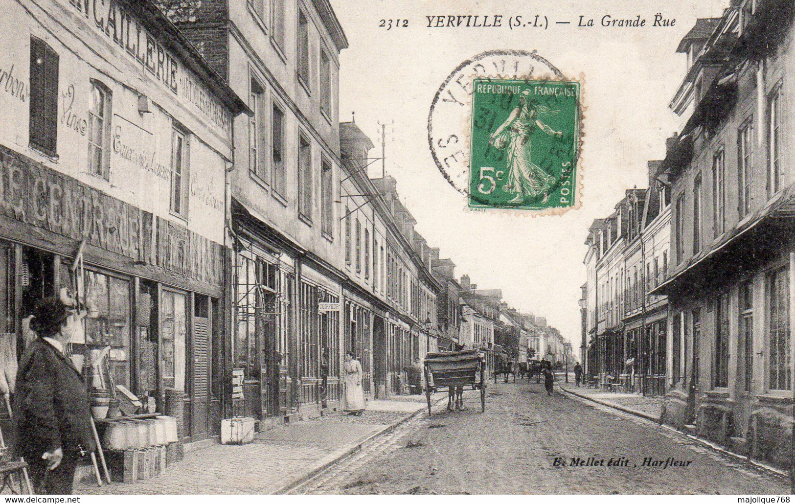 Cpa De  Yerville - La Grande Rue - - - Yerville