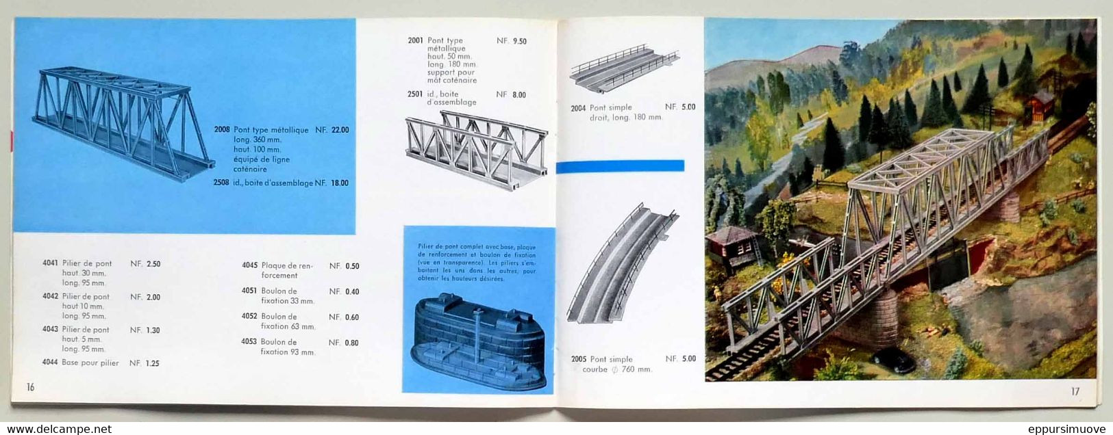 Catalogue VOLLMER 1962-63 - MODÉLISME DÉCORS PONTS BÂTIMENTS POUR VOIES FERRÉES TRAINS - Model Making