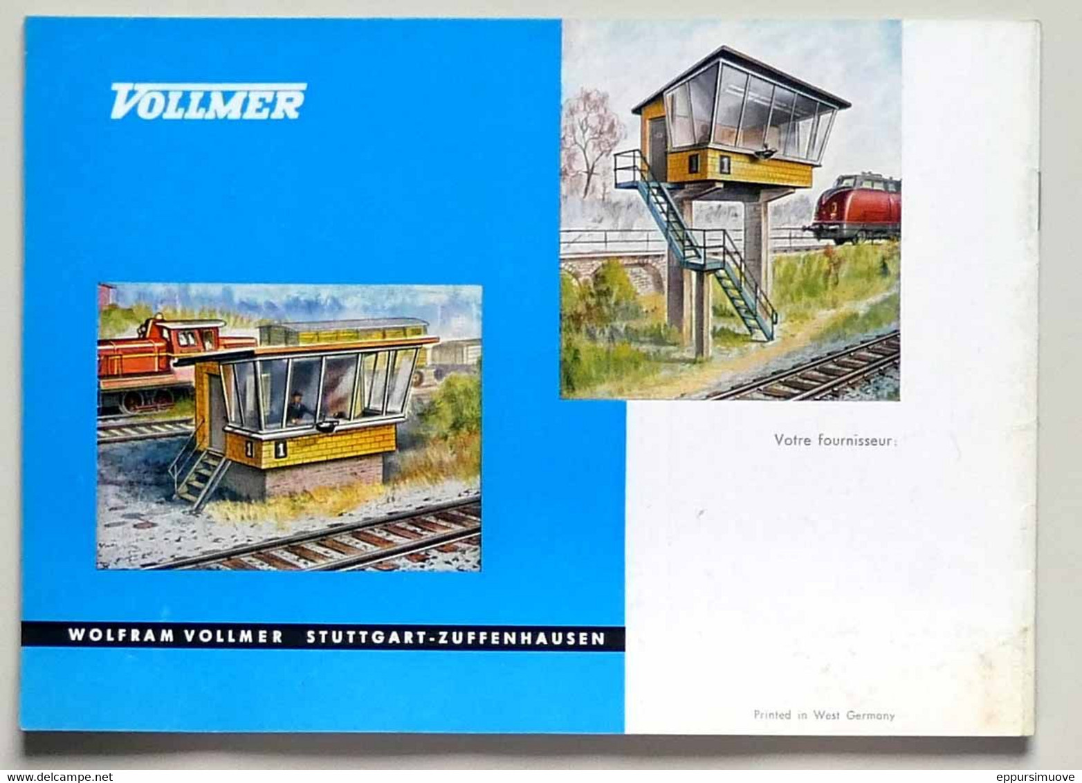 Catalogue VOLLMER 1962-63 - MODÉLISME DÉCORS PONTS BÂTIMENTS POUR VOIES FERRÉES TRAINS - Modellismo