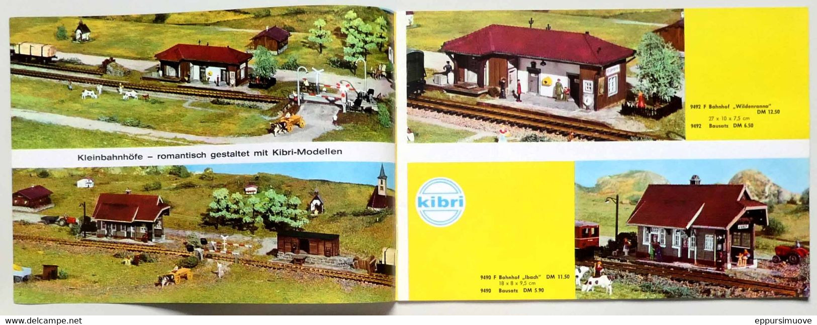 Catalogue KIBRI MODÉLISME TRAINS BÂTIMENTS DÉCORS - Kataloge