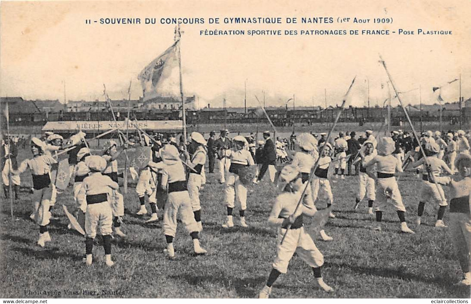 Nantes  44   Concours Gymnastique 1909     Pose Plastique      N° 11 - Nantes