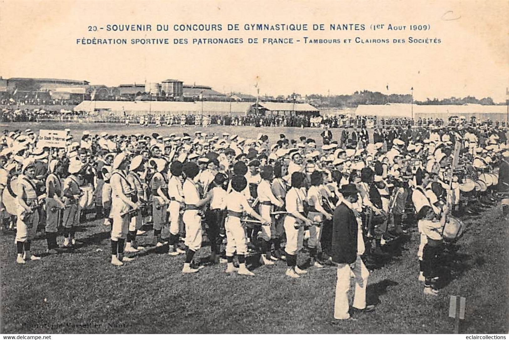 Nantes  44   Concours Gymnastique 1909    Tambours Et Clairons Des Société      N° 20 - Nantes