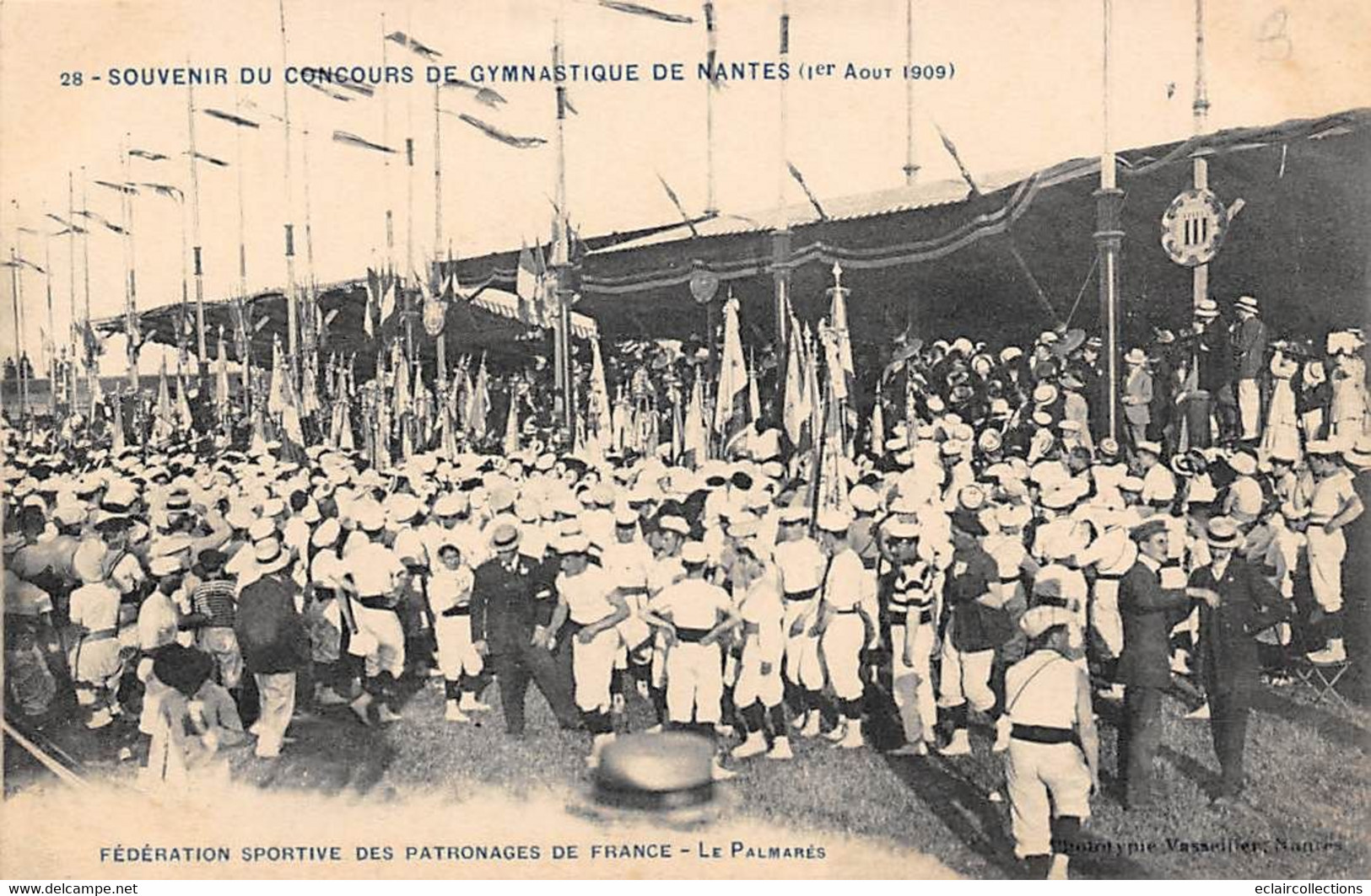 Nantes  44   Concours Gymnastique 1909    Le Palmarès     N° 28 - Nantes