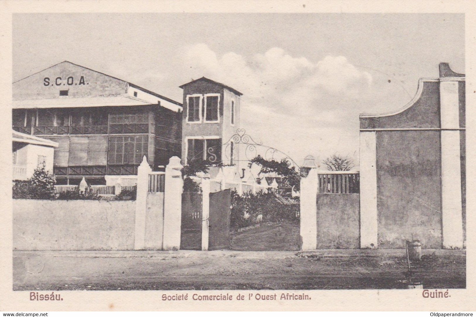 POSTCARD PORTUGAL - GUINÉ  - PORTUGUESE GUINEA  - SOCIETÉ COMERCIALE DE L'OUEST AFRICAIN - Guinée