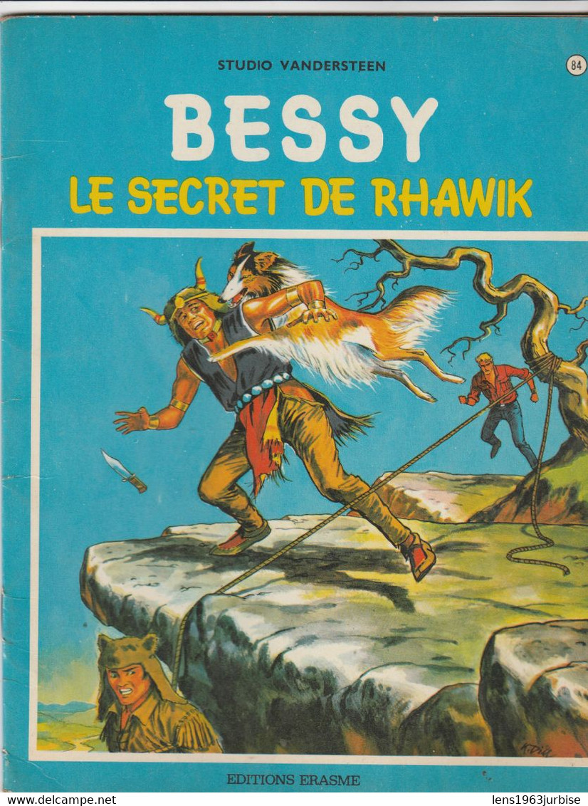 Bessy , N° 84 , Le Secret De Rhawik , Vandersteen , Erasme ( 1970 ) Trace Bic ( Nom ) BE - Bessy