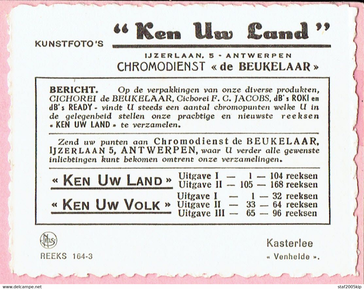 Chromo Ken Uw Land De Beukelaar - Reeks 164-3 - Kasterlee Venheide - De Beukelaer