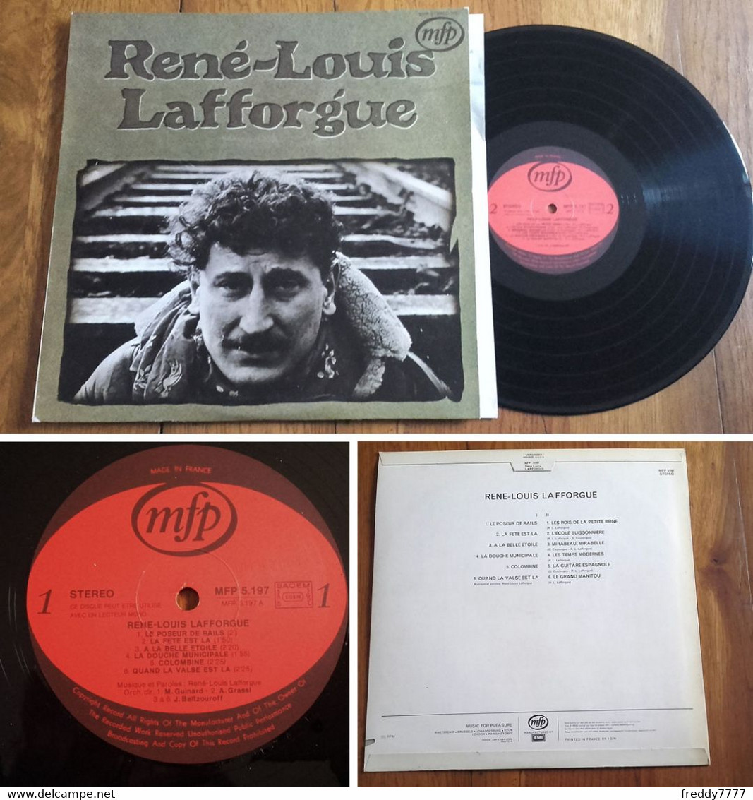 RARE French LP 33t RPM (12") RENE-LOUIS LAFFORGUE (Lang, 1970) - Ediciones De Colección