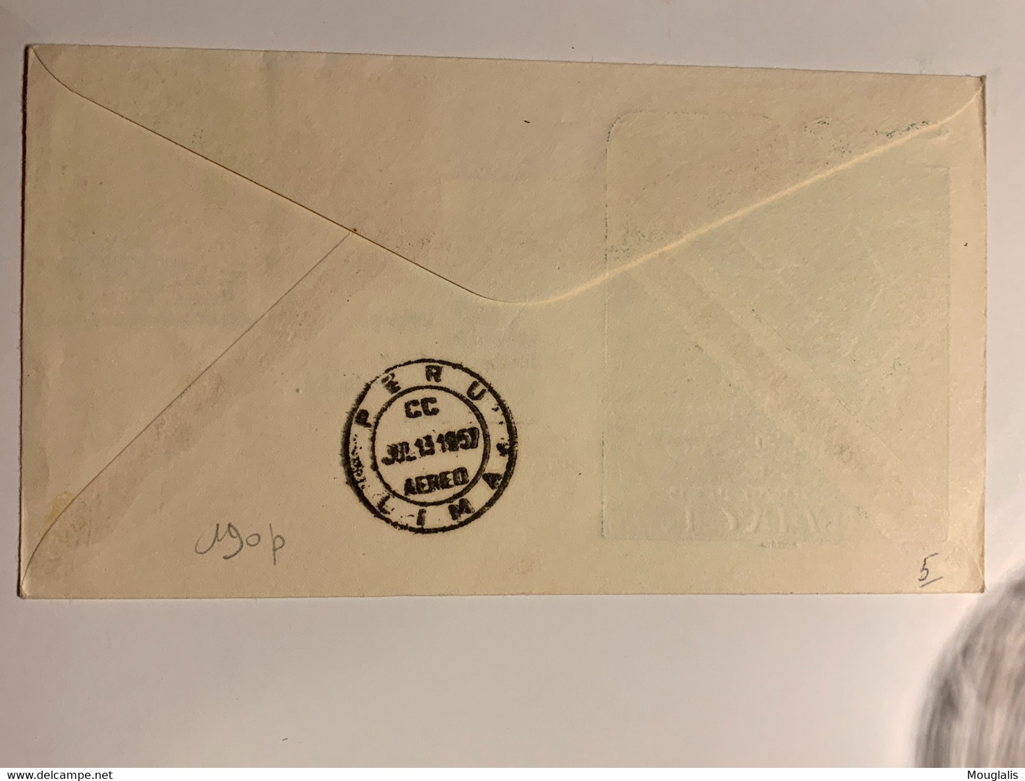 Enveloppe Premier Vol  AVIANCA Lima-Bogota-Frankfurt- New York 13 Juillet 1957 Poste Aérienne Premier Vol Pour Lima - Monde