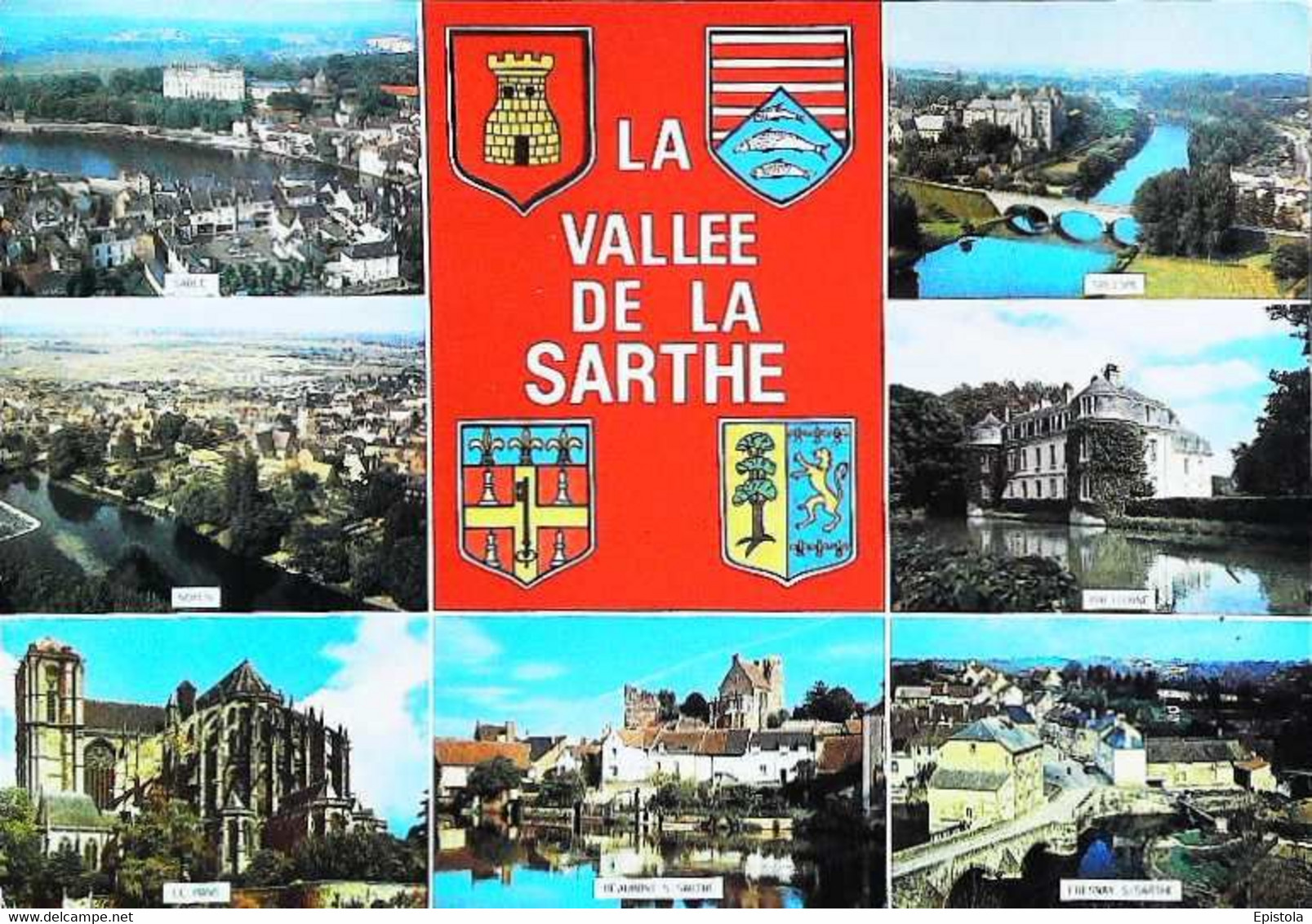 ► Blasons Villes -  Sablé, Noyen, Le Mans, Beaumont, La Fresnay - Ecusson, Héraldisme -  Vallée De La Sarthe - La Fresnaye Sur Chédouet