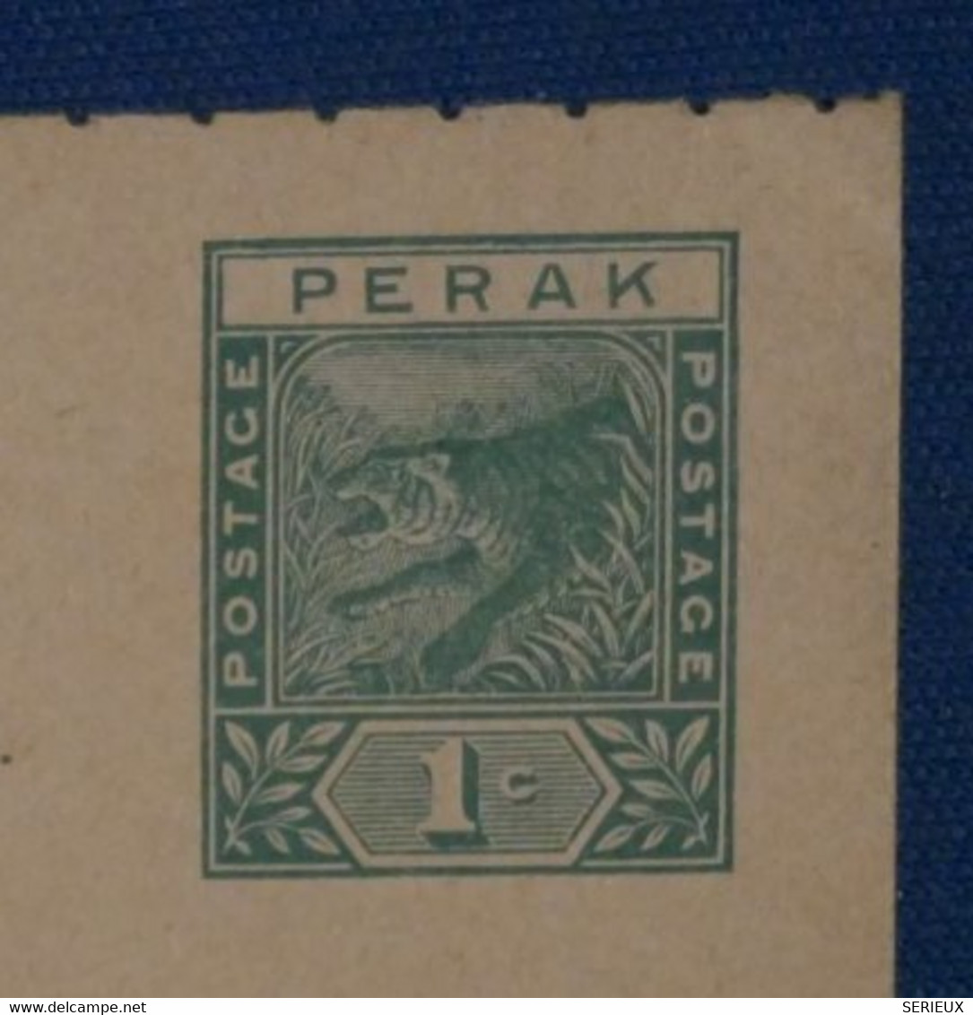 AK1 PERAK MALAISIE  BEL ENTIER  RARE 1898 NON VOYAGE NEUF PAS COURANT - Perak