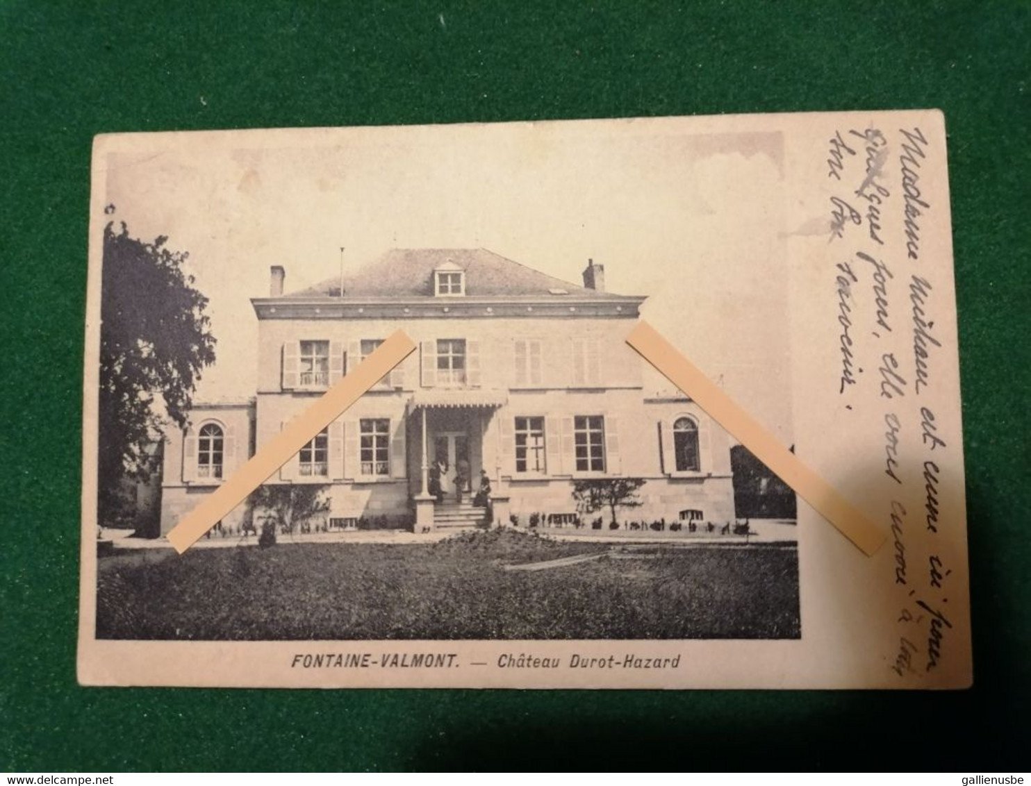 Carte Postale De Fontaine Valmont : Chateau Durot-Hazard - Merbes-le-Château