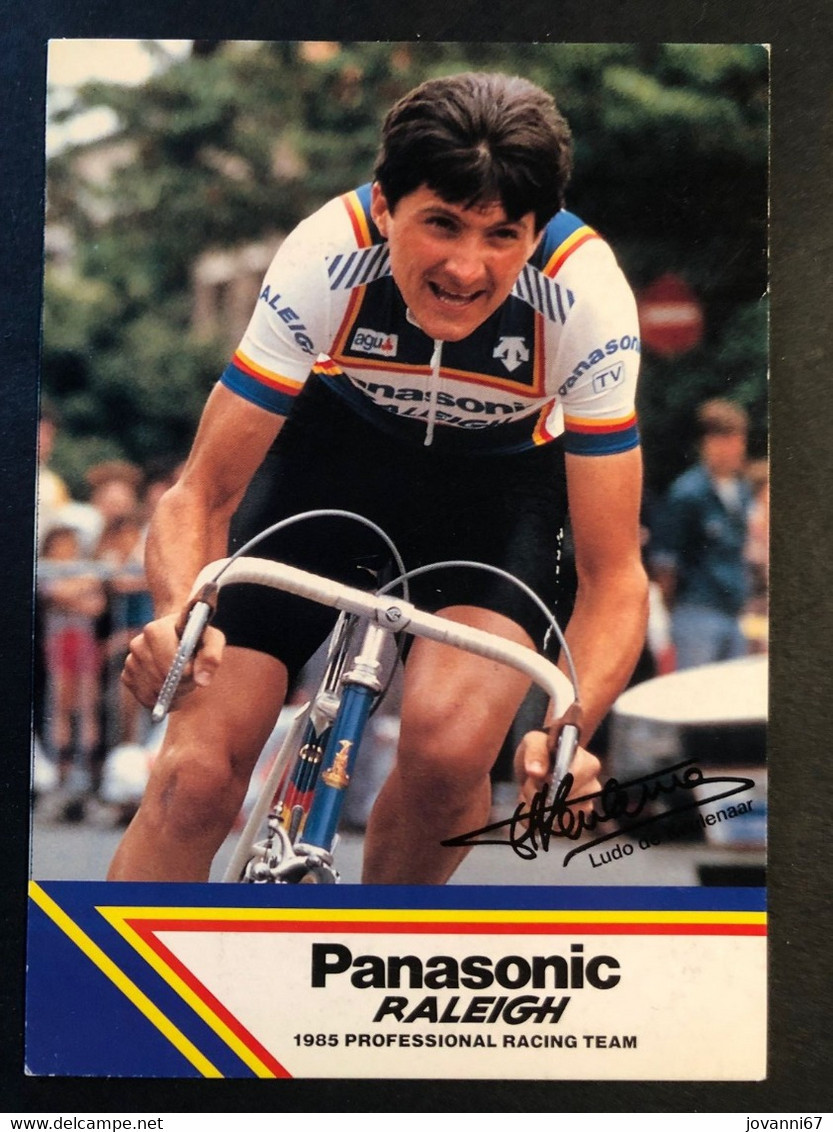Ludo De Keulenaar - Panasonic - 1985 - Carte / Card - Cyclists - Cyclisme - Ciclismo -wielrennen - Wielrennen