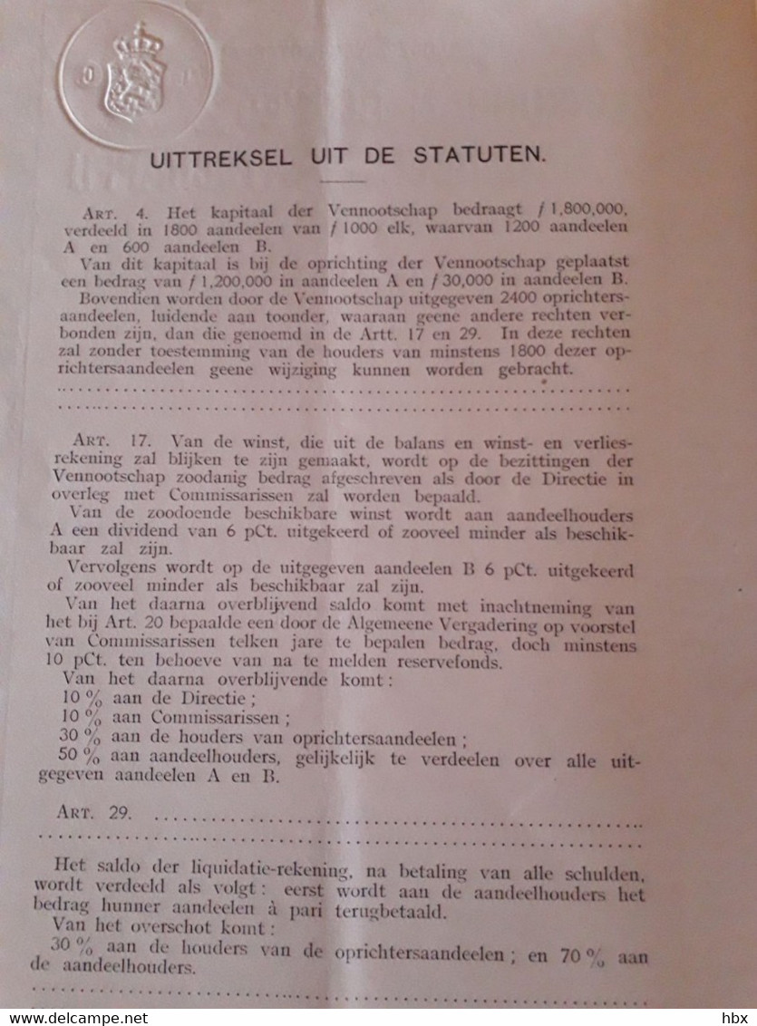 Indonesia: Linkungan Borneo Rubber Maatschappij - 1910 - Azië