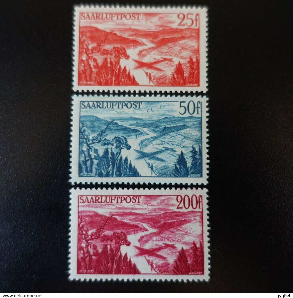 ALLEMAGNE  SARRE  POSTE AÉRIENNE CAT YT  N°9/11 NEUF ** MNH - Poste Aérienne