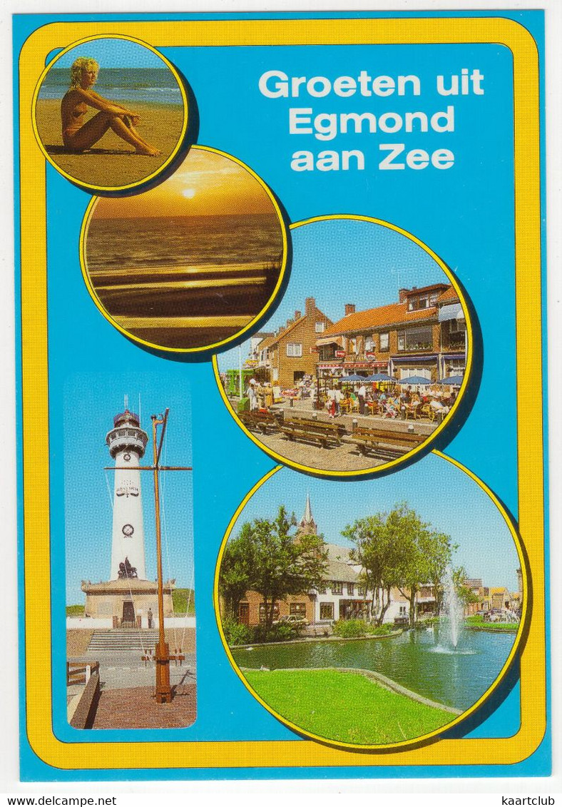 Groeten Uit Egmond Aan Zee - (Noord-Holland, Nederland)  - Topless Girl - Nr. EGE 20 - Egmond Aan Zee