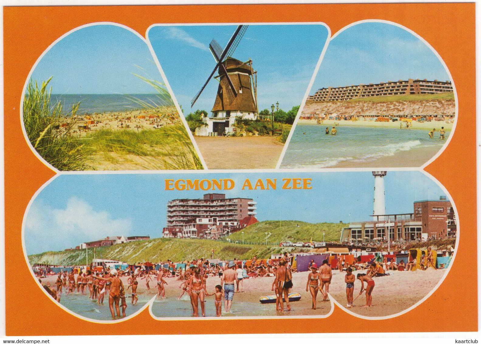 Egmond Aan Zee - (Noord-Holland, Nederland)  - O.a. Strand / Plage, Molen / Moulin - Nr. EGE 7 - Egmond Aan Zee