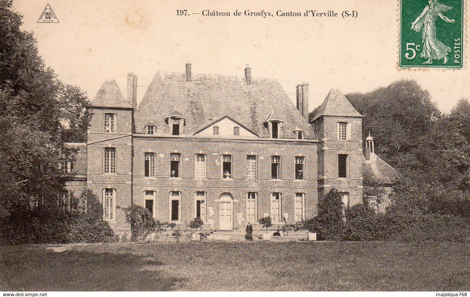 Cpa De  Yerville - Château De Grosfys, Canton D'Yerville - - Yerville