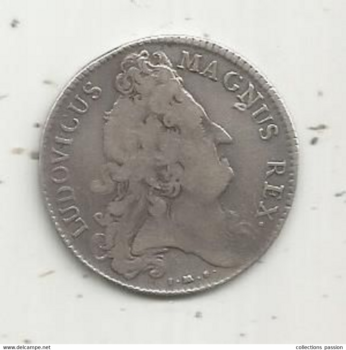 Jeton Argent , LOUIS XIV ,tresor Royal ,1710 , NEC ASPERA SISTUNT , 2 Scans - Royal / Of Nobility