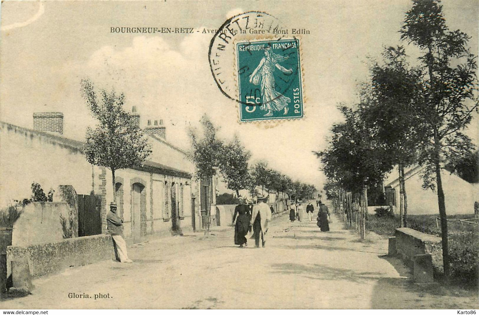 Bourgneuf En Retz * Avenue De La Gare * Pont Edlin * Villageois - Bourgneuf-en-Retz