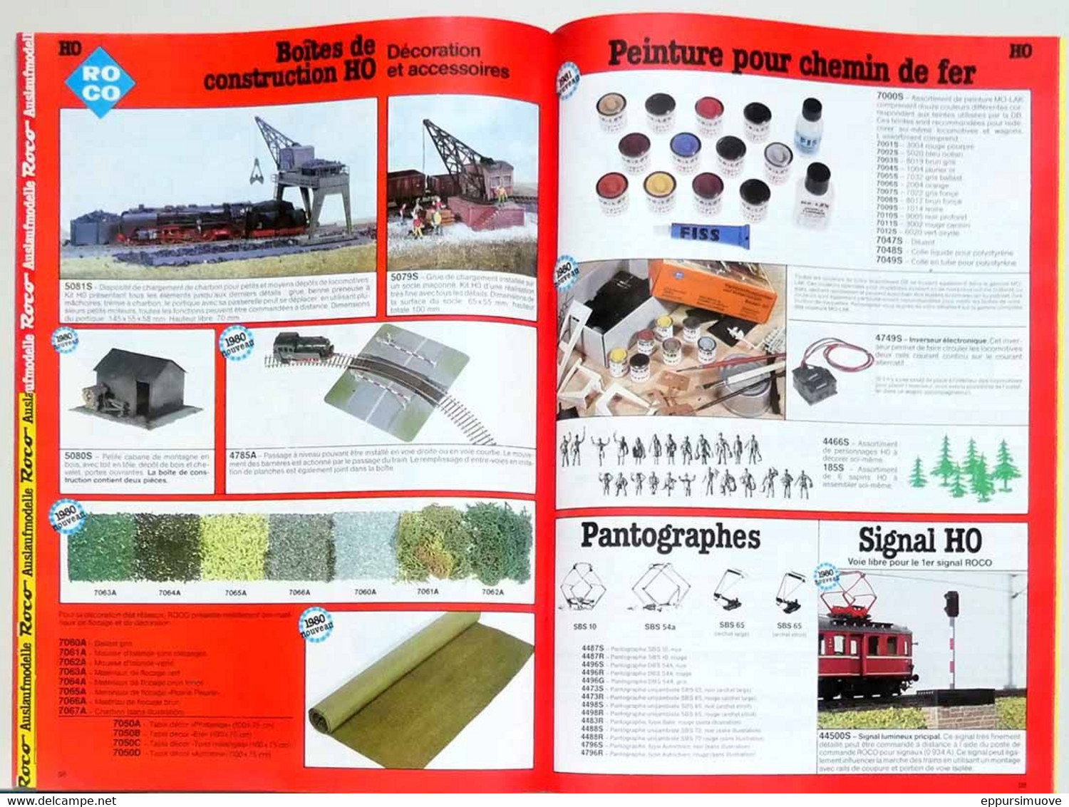 Catalogue ROCO O HO HOe N 1980-1981 - MODÉLISME TRAINS
