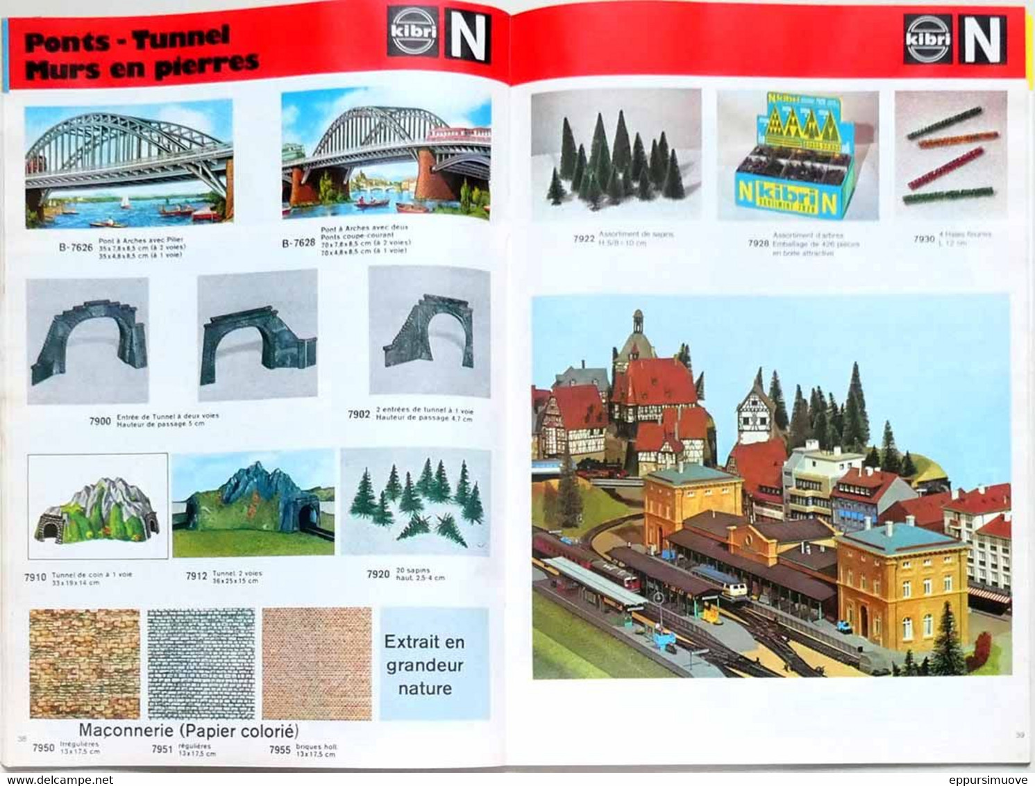 CATALOGUE KIBRI ACCESSOIRES DE CHEMIN DE FER 1977/78 - HO N Z - MODÉLISME TRAINS - Modellismo