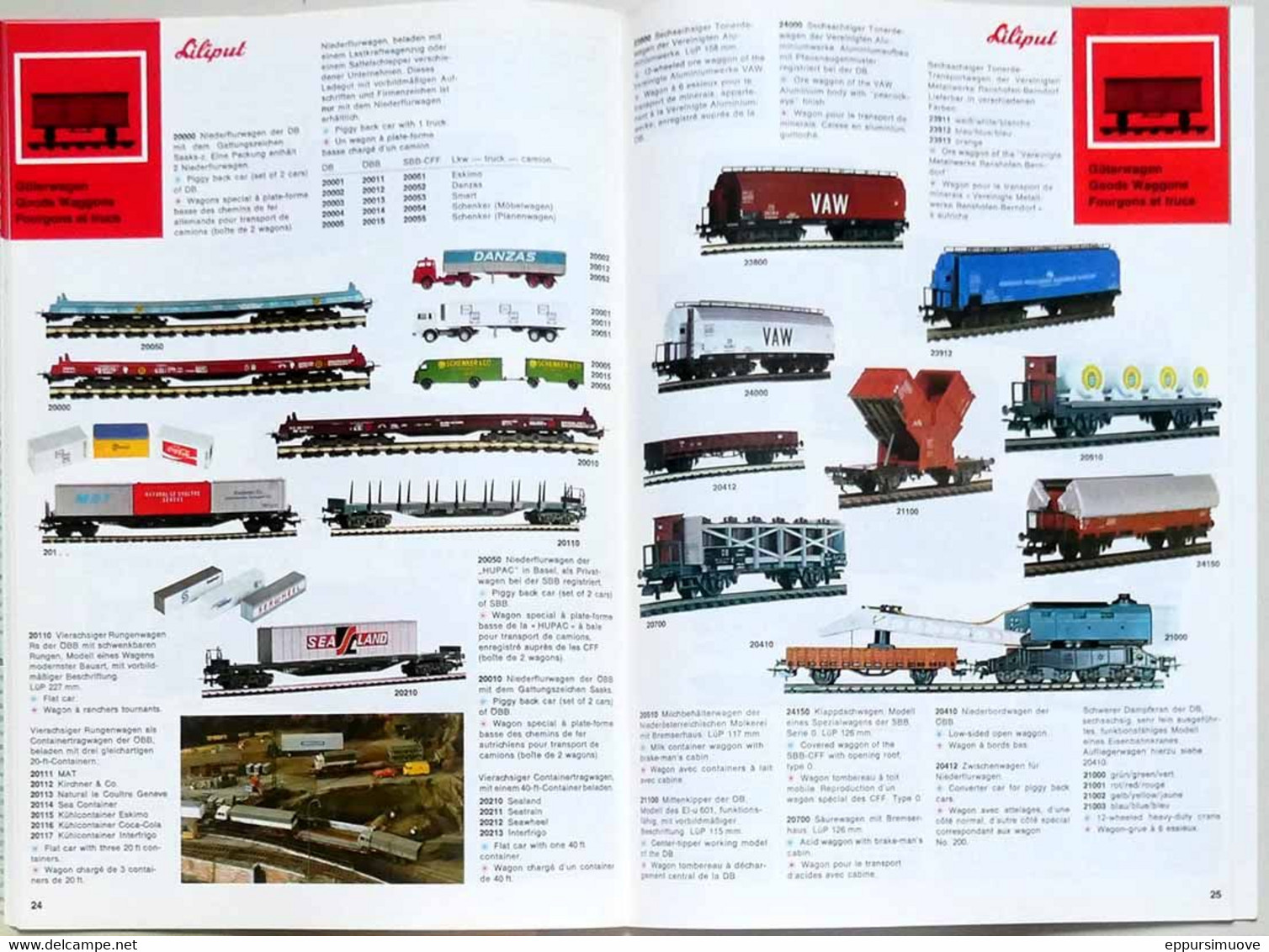 CATALOGUE LILIPUT 1972/73 - FR/DE/EN - MODELLBAHNEN HO HOe - MODEL TRAINS - CHEMINS DE FER MINIATURE - Modellismo