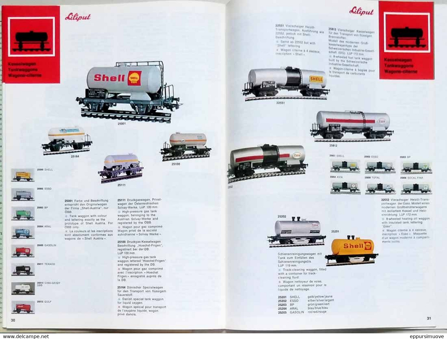 CATALOGUE LILIPUT 1972/73 - FR/DE/EN - MODELLBAHNEN HO HOe - MODEL TRAINS - CHEMINS DE FER MINIATURE