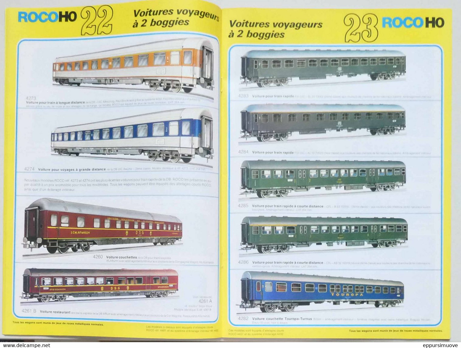 Catalogue ROCO O HO HOe N 1 - MODÉLISME TRAINS - Modellismo