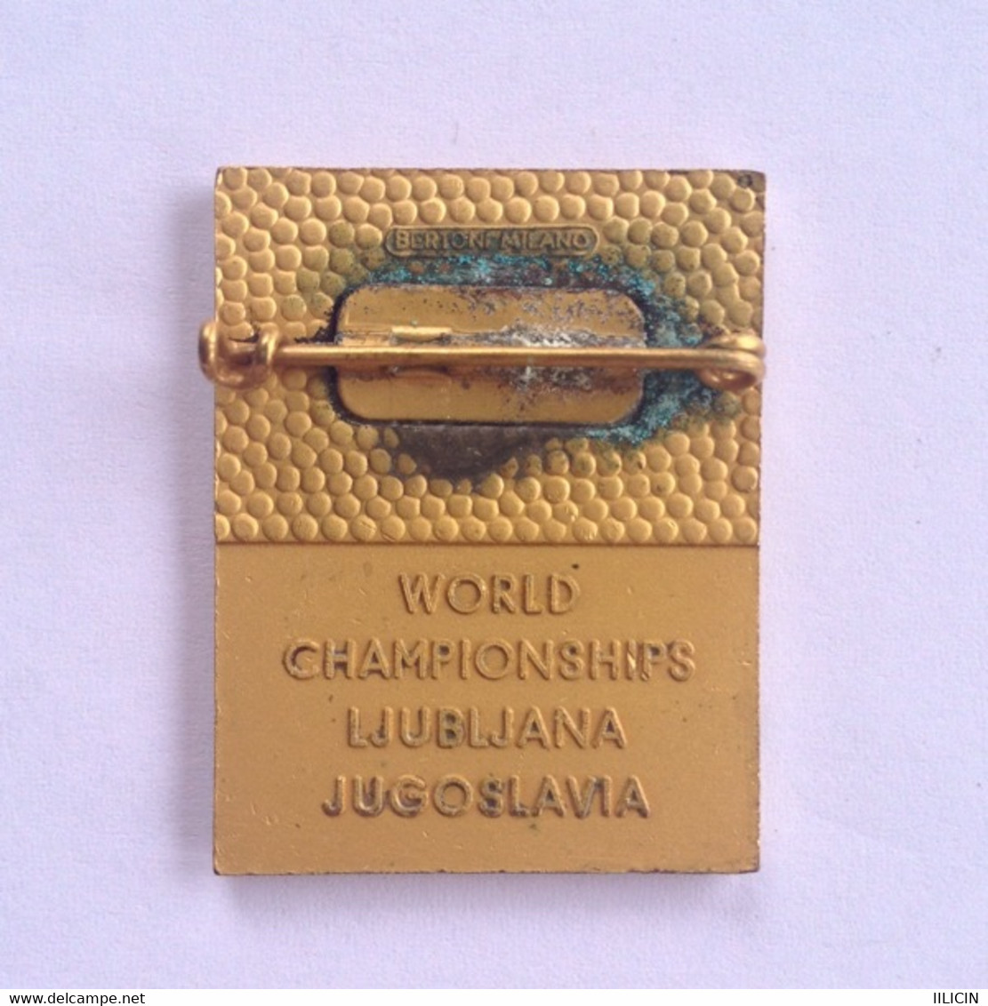 Badge Pin ZN000014 - Ice Skating Yugoslavia Slovenia World Championships Ljubljana 1970 Sodnik - Eiskunstlauf