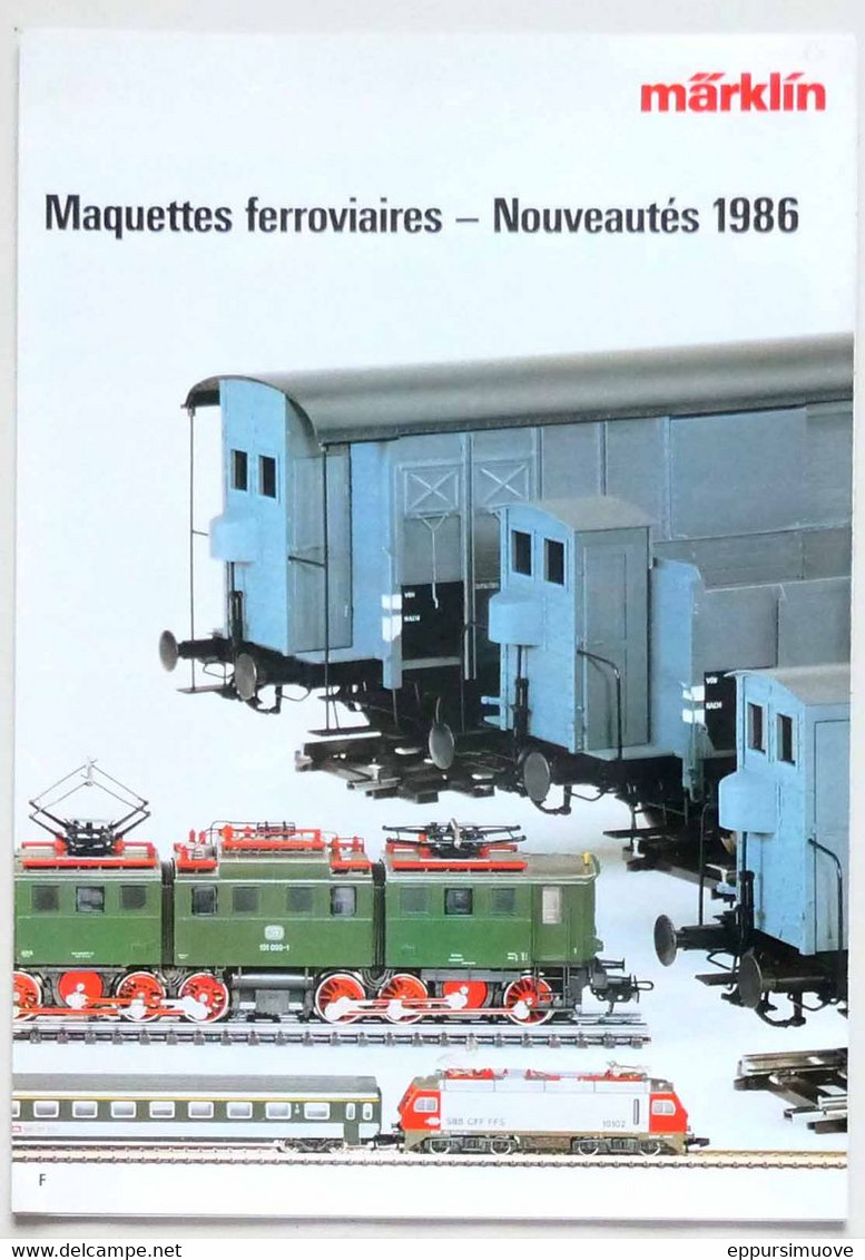 Catalogue Dépliant MÄRKLIN - NOUVEAUTÉS 1986 - MODÉLISME TRAINS - Modellismo