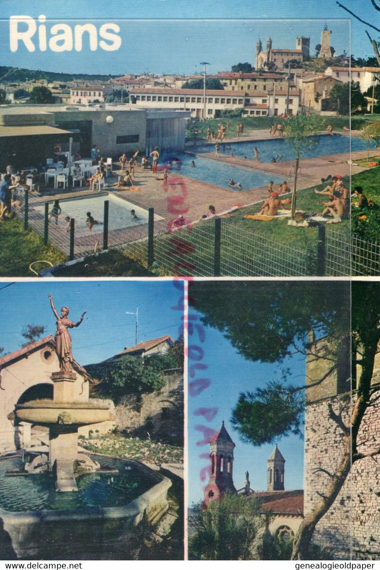 83- RIANS -  PISCINE  FONTAINE   VAR - Rians