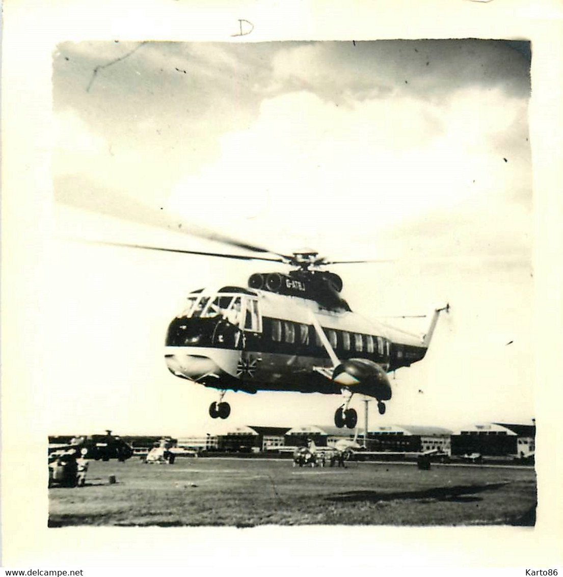 Aviation * Hélicoptère * Compagnie Aérienne Avion Type Modèle * Photo Ancienne - Helicopters