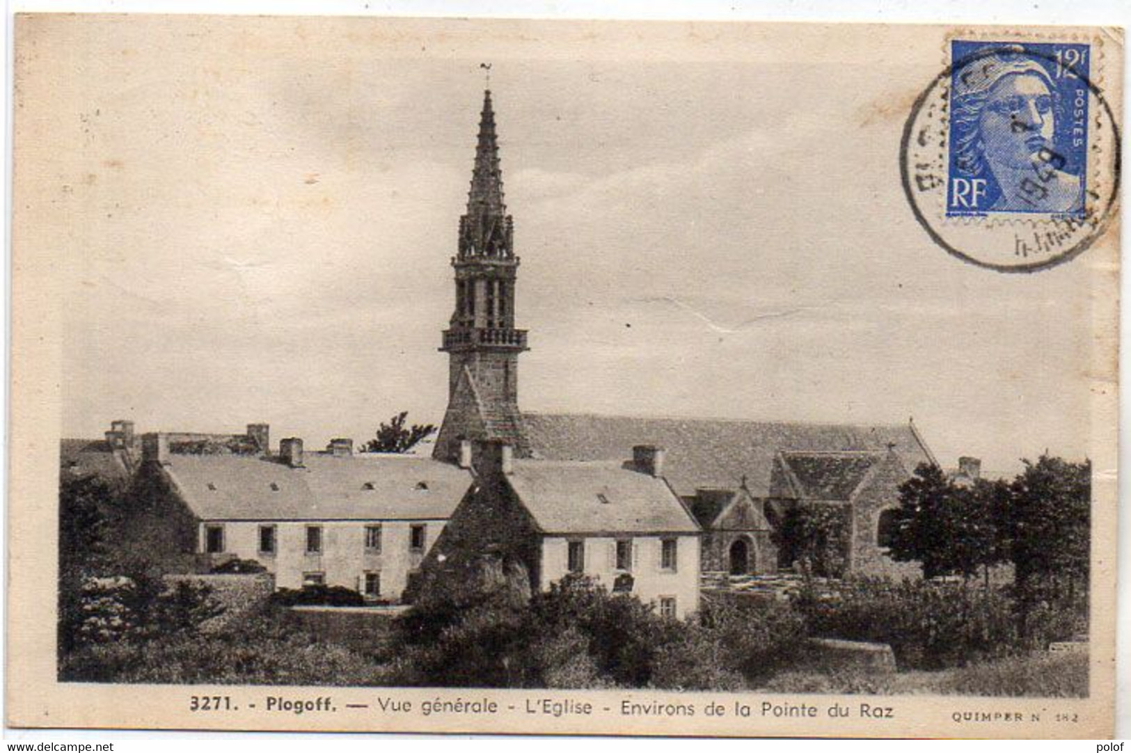 PLOGOFF - Vue Générale, L' Eglise, Environs De La Pointe Du Raz  (122325) - Plogoff