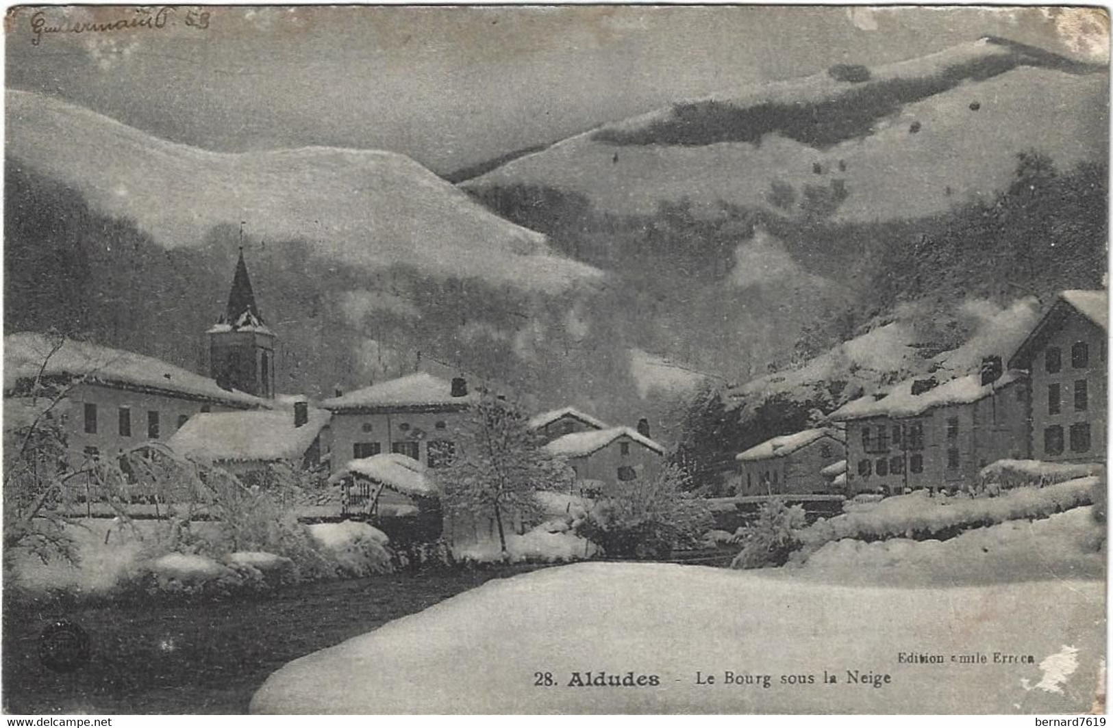 64  Aldudes   -  Le Bourg Sous La Neige - Aldudes