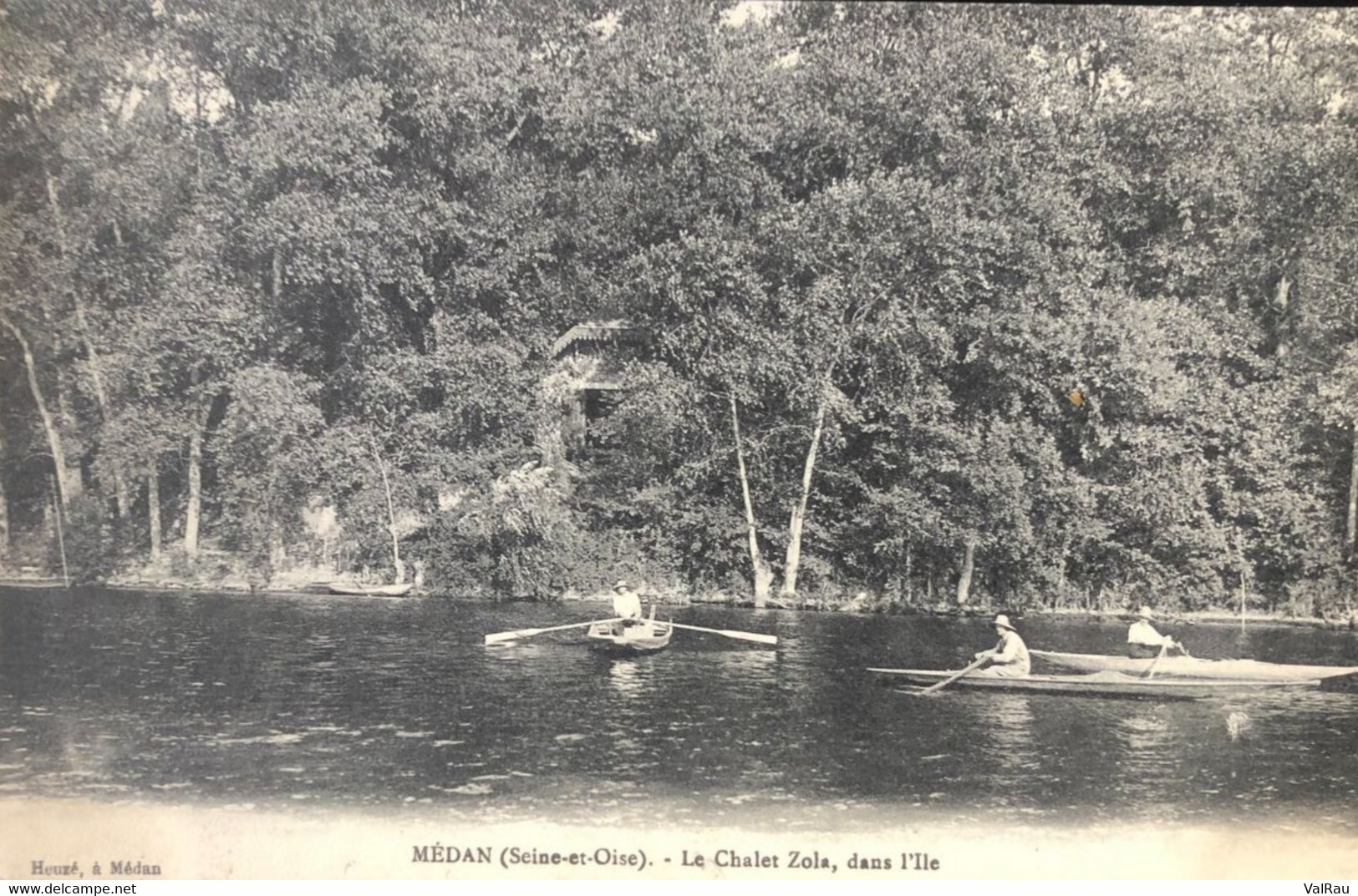 Carte Postale - Médan, Chalet Zola Dans L'île - Medan