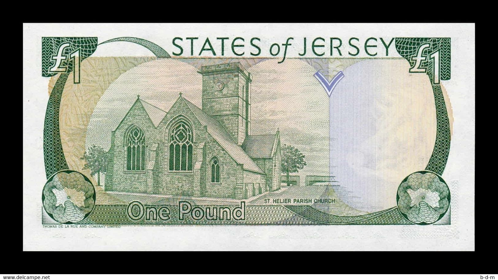 Jersey 1 Pound Elizabeth II 1989 Pick 15 Low Serial SC UNC - Jersey