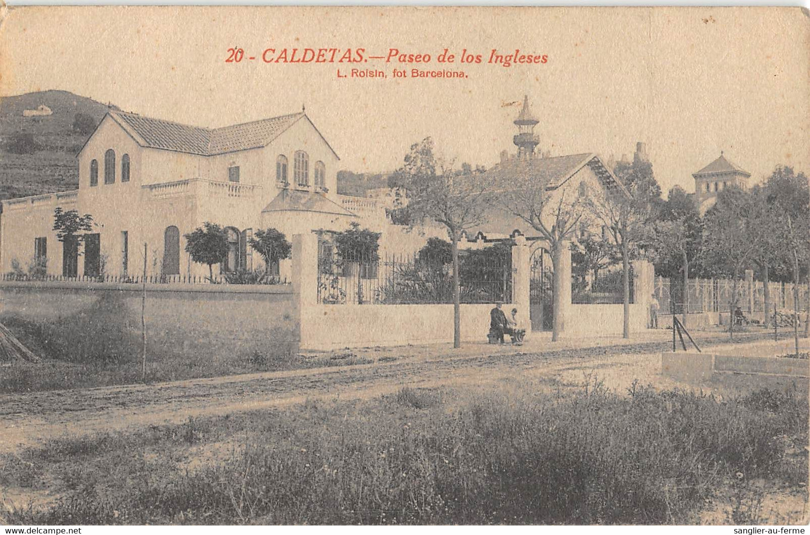 CPA ESPAGNE CALDETAS PASEO DE LOS INGLESES (cliché Rare - Autres & Non Classés