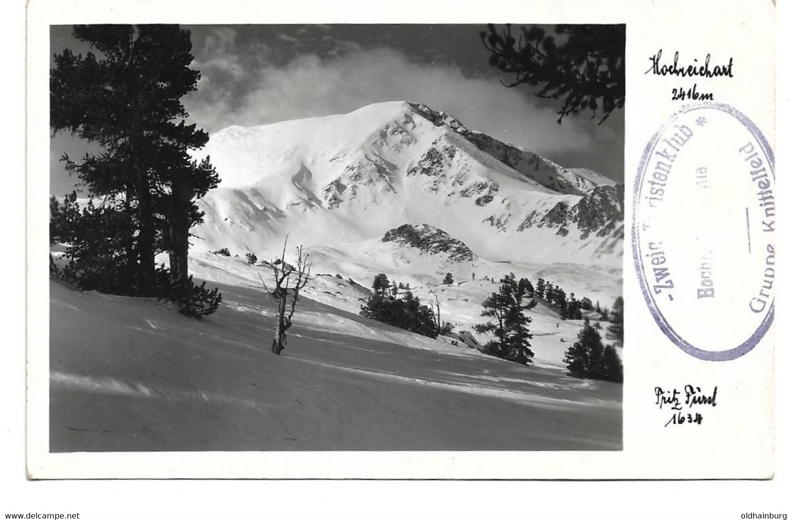 1949l: AK Seckauer Alpen, Gelaufen 1951 Nach Wien - Seckau